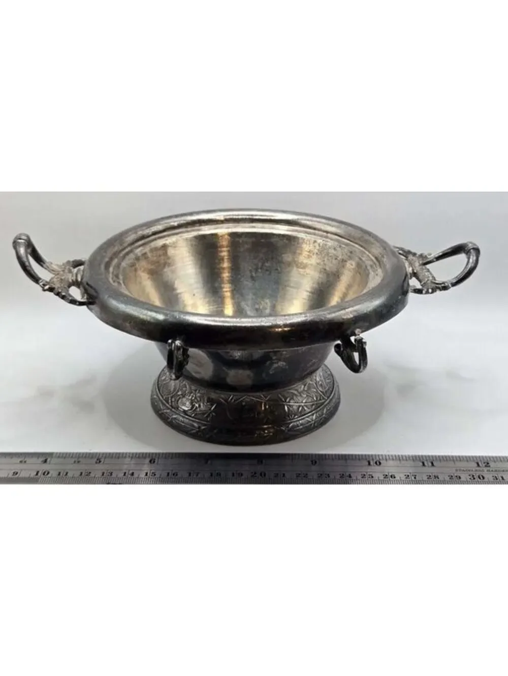 Derby Silver Co Quadruple Plate Serving Bowl 2119